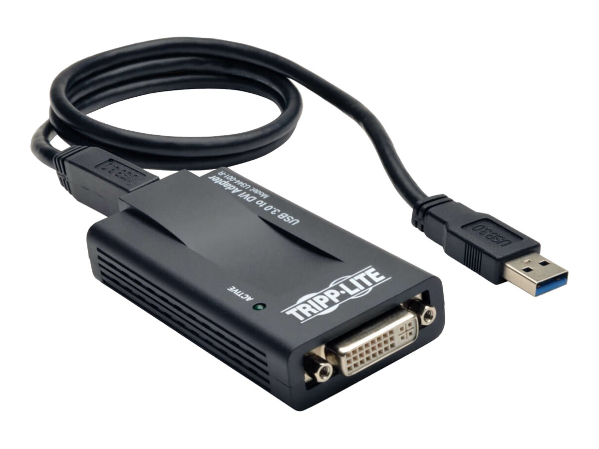 Tripp Lite USB 3.0 to VGA DVI Adapter SuperSpeed 512MB SDRAM 2048x1152 1080p