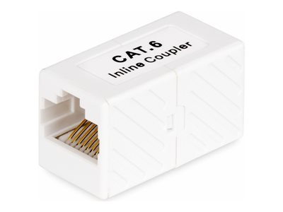 StarTech.com RJ45 Coupler, Inline Cat6 Coupler, Female to Female (F/F) T568 Connector, Unshielded Ethernet Cable Extension (IN-CAT6-COUPLER-U1)