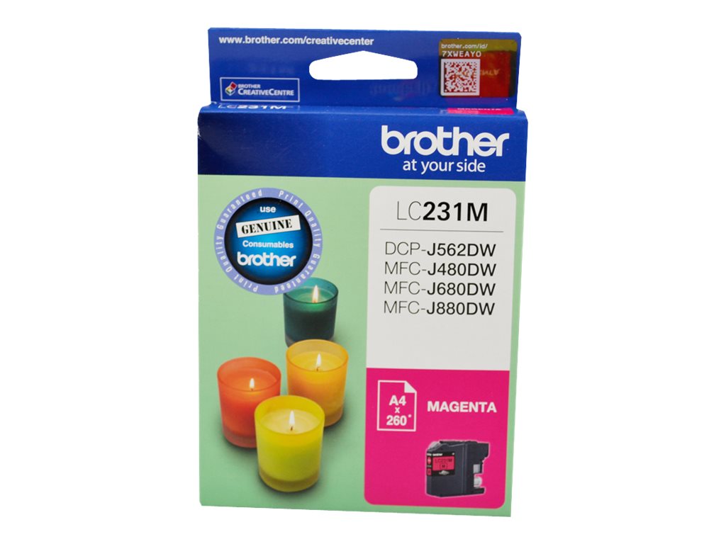 Brother LC231M magenta original ink Package view Front 79675