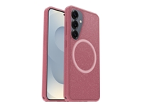 OtterBox Symmetry Series - Back cover for cell phone - with magnets - polycarbonate, thermoplastic elastomer (TPE) - foxberry (pink) - for Samsung Galaxy S25