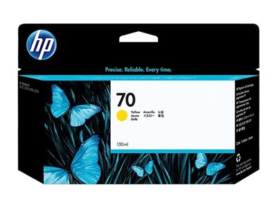 HP NO70 ENCRE VIVERA JAUNE 130M
