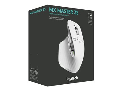 Product  Logitech Master Series MX Master 3S - mouse - Bluetooth, 2.4 GHz  - pale grey