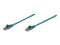 Intellinet Network Patch Cable, Cat6, 2m, Green, CCA, U/UTP, PVC, RJ45, Gold Plated Contacts, Snagless, Booted, Lifetime Warr