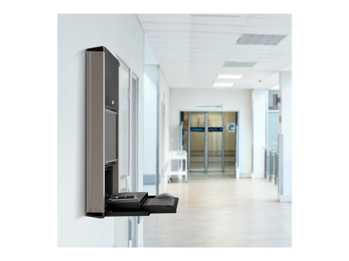 Ergotron CareFit - pracovní stanice s montáží na zeď - matná čerň – foto 5