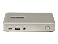 Startech USB C Dock, USB-C to DisplayPort 4K 30Hz or VGA, Mini USB-C Laptop Docking Station with 65W Power Delivery Pass-Thro