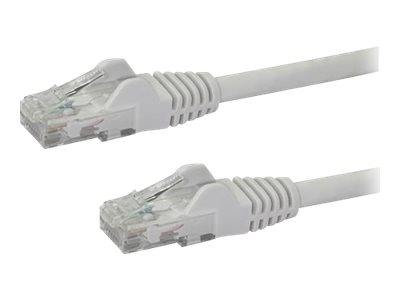 StarTech.com 14ft CAT6 Ethernet Cable, 10 Gigabit Snagless RJ45 650MHz 100W PoE Patch Cord, CAT 6 10GbE UTP Network Cable w/Strain Relief, White, Fluke Tested/Wiring is UL Certified/TIA