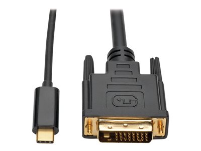 Tripp Lite USB C to DVI Adapter Cable Converter 1080p M/M USB Type C to DVI, USB-C, USB Type-C 3ft 3'