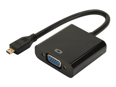 DIGITUS HDMI-Konverter Micro-HDMI -> VGA(D-Sub) schwarz