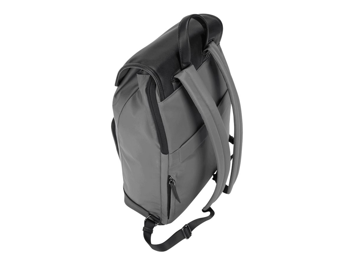 Targus Newport Drawstring Notebook Carrying Backpack - 15" - Grey - TSB96404GL