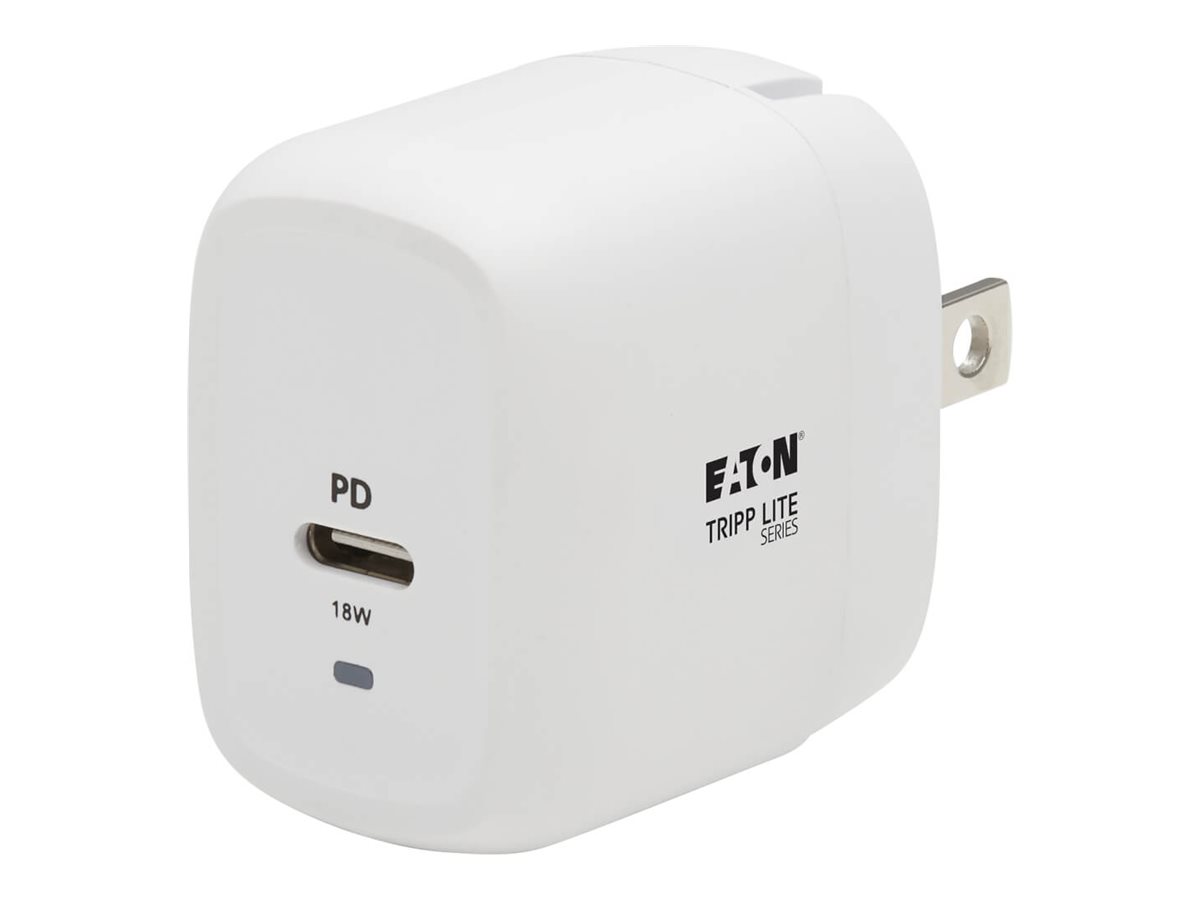 Eaton Tripp Lite Series USB-C Wall Charger Compact with 4 ft. USB-C to Lightning Cable