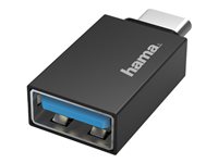 Hama USB 3.2 Gen 1 On-The-Go USB-C adapter Sort
