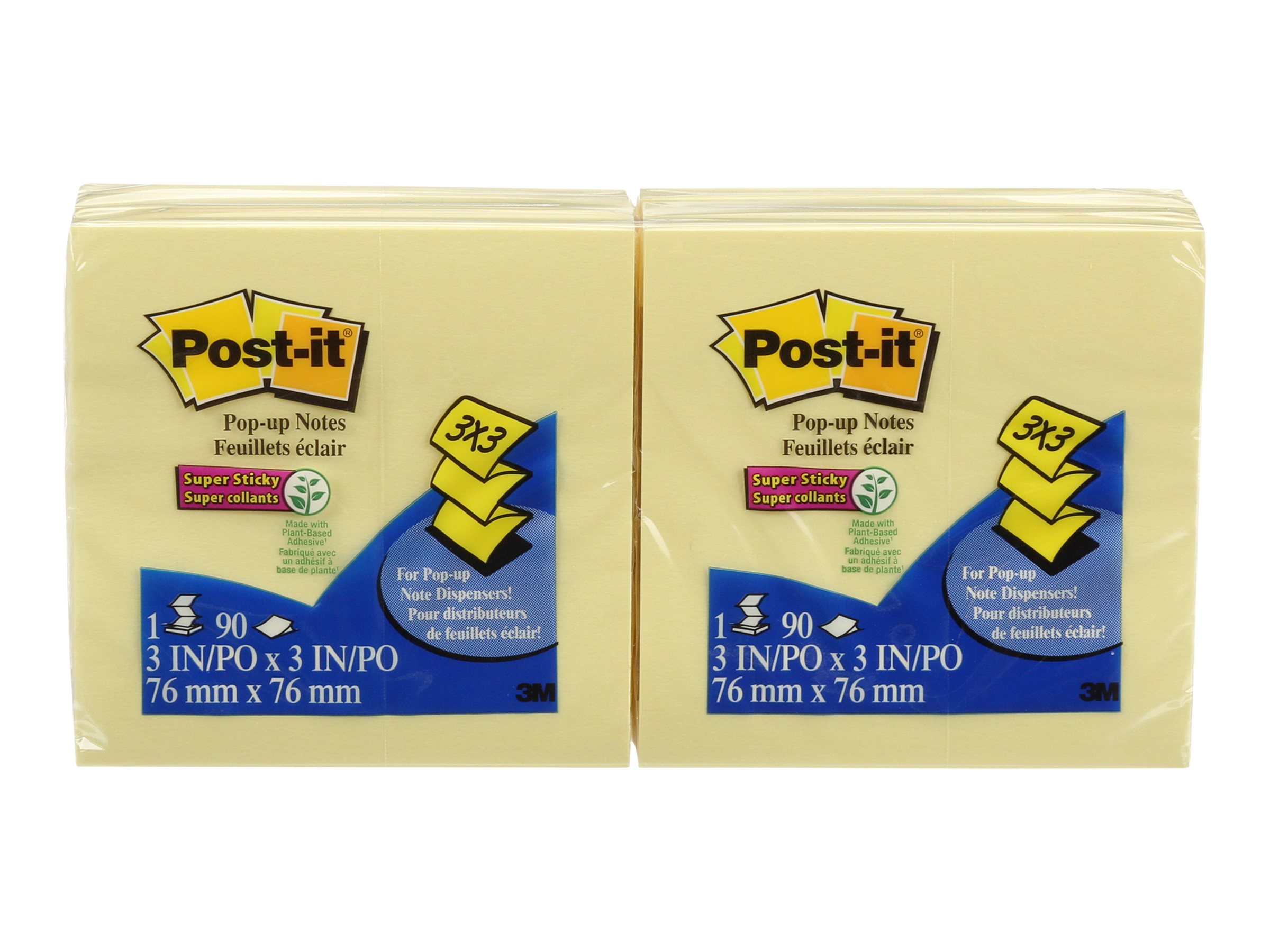 3M Post-it Pop-Up Notes - Yellow - 6 x 90 sheets