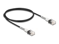 DeLOCK CAT 6a Ikke afskærmet parsnoet (UTP) 1m Patchkabel Sort