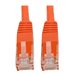 Eaton Tripp Lite Series Cat6 Gigabit Molded (UTP) Ethernet Cable (RJ45 M/M), PoE, Orange, 25 ft. (7.62 m)