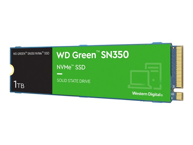 Image of WD Green SN350 NVMe SSD WDS100T3G0C - SSD - 1 TB - PCIe 3.0 x4 (NVMe)