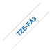 Ruban TZ textile 12mm bleu / blanc