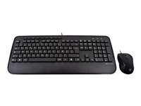 V7 CKU300FR - keyboard and mouse set - AZERTY - French - black