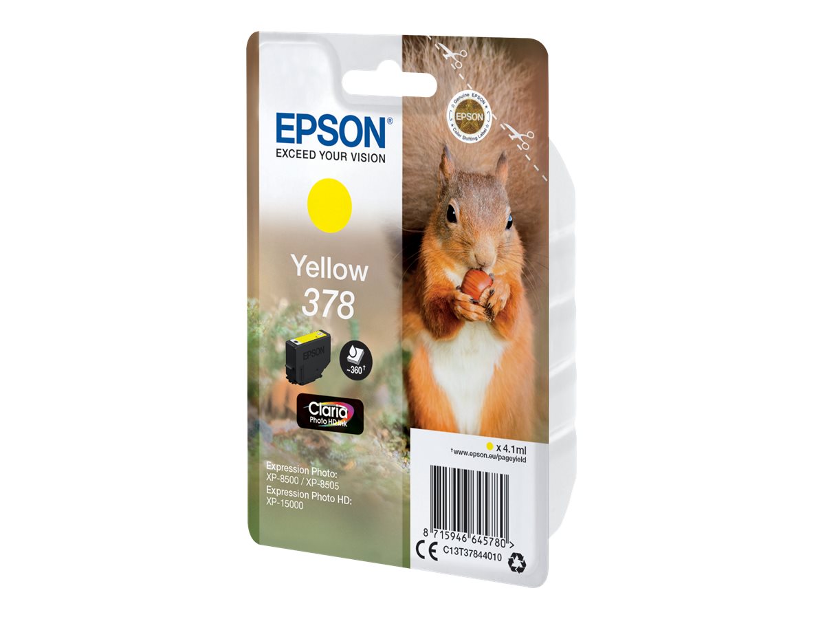 EPSON 4LB 378 Yellow Ink Cartridge w/s