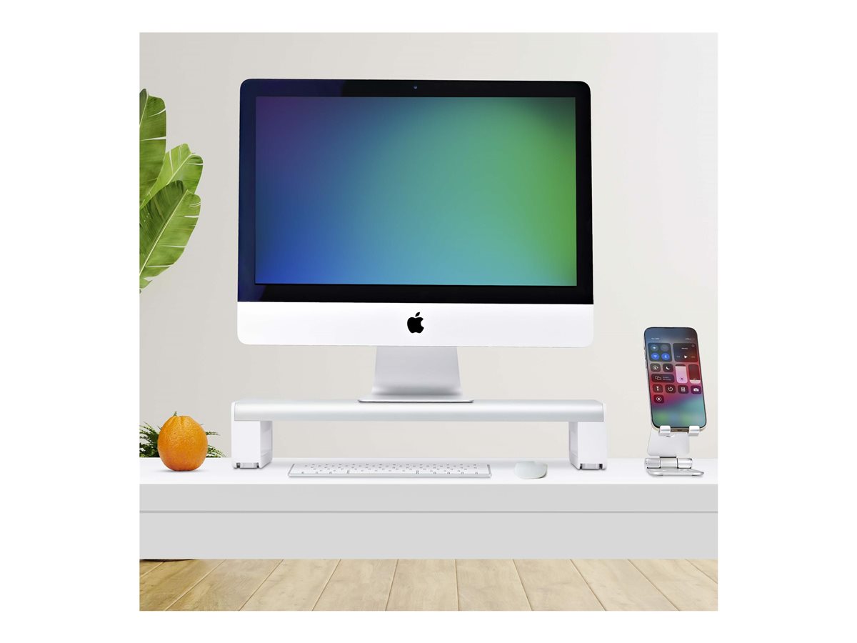 StarTech.com Ergonomic Monitor Riser Stand, 33lb Max, Fixed height 3.5in - stojánek na monitor - kompatibilní s TAA – foto 10