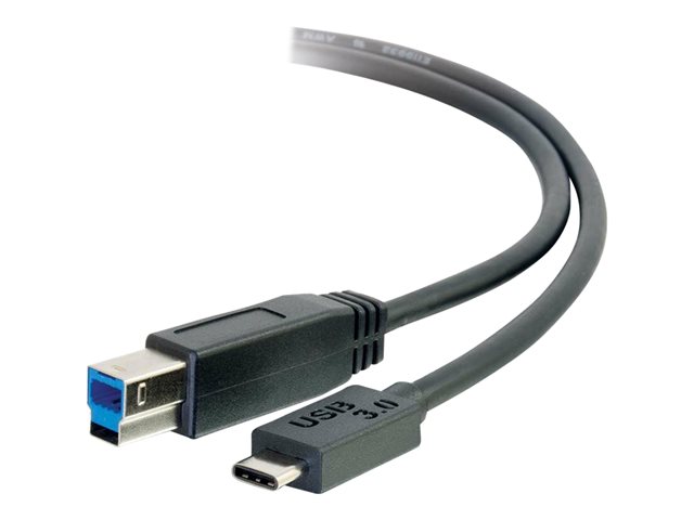 C2G 3m USB 3.1 Gen 1 USB Type C to USB B Cable M/M - USB C Cable Black - USB kabel typ C - USB Type B do USB-C - 3 m – foto 5