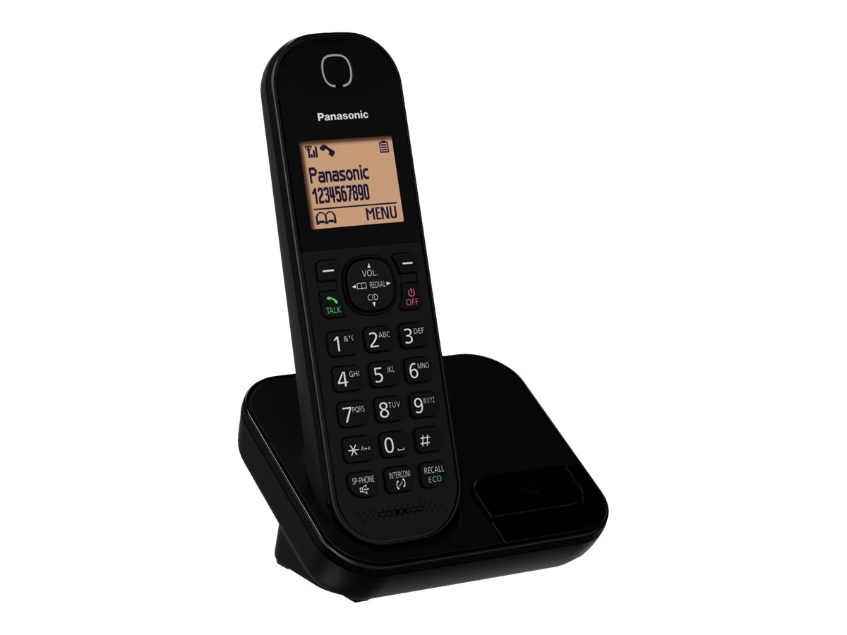 An image of Panasonic KX-TGC410EB - cordless phone with caller ID/call waiting - 3-way call capability