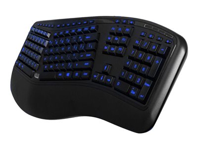 Adesso Tru-Form 150 Keyboard backlit USB US black