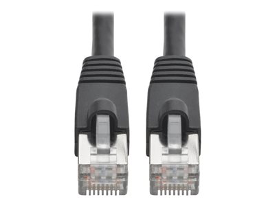 Eaton Tripp Lite Series Cat6a 10G Snagless Shielded STP Ethernet Cable (RJ45 M/M), PoE, Black, 1 ft. (0.31 m)