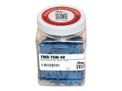 FORWARD HOOK & LOOP TIE SADDLES 48 PACK