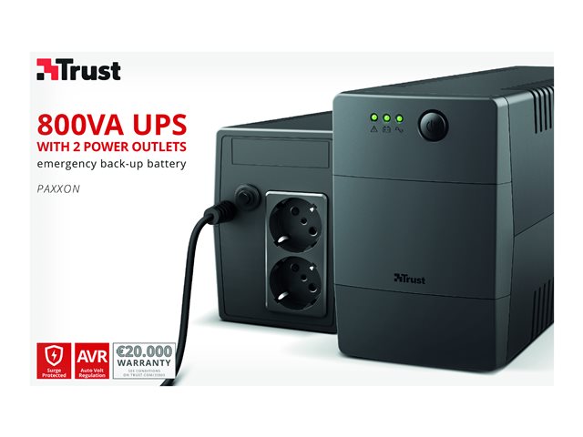 TRUST Onduleur PAXXON 800 VA avec