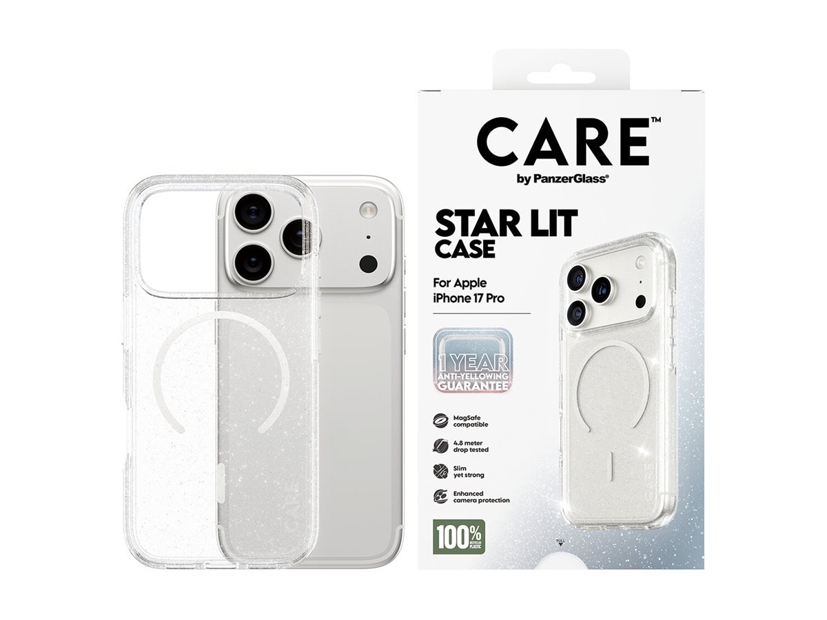 PanzerGlass CARE Apple iPhone 17 Pro Star Lit třpytivý/bílý MagSafe – foto 5