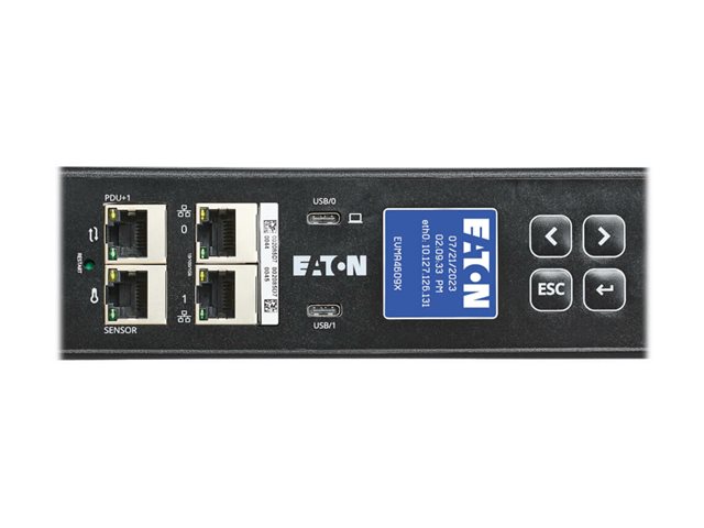 Eaton G4 3-Phase Managed Rack PDU G4, 208V, 42 Outlets, 48A, 17.3kW, 460P9W Input, 10 ft. Cord, 0U Vertical