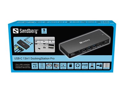 SANDBERG USB-C 13in1 DockingStation Pro - 136-61