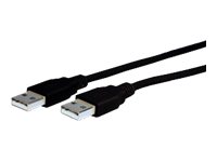 Comprehensive USB cable USB (M) to USB (M) USB 2.0 3 ft molded black