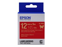 EPSON LK-4RKK Ruban satin Or/Rouge 12/5