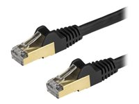 StarTech.com 7.5m CAT6A Ethernet Cable, 10 Gigabit Shielded Snagless RJ45 100W PoE Patch Cord, CAT 6A 10GbE STP Network Cable