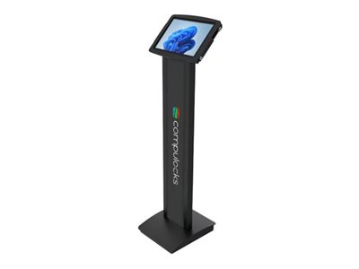 Compulocks BrandMe Surface Pro 7 Galaxy TabPro S Floor Stand Kiosk Black