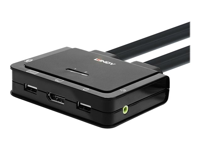 LINDY 2 Port DisplayPort USB KVM Switch