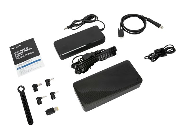 Targus USB-C Universal DV4K Docking Station with 100W Power Delivery with Legacy Host Power Kit
