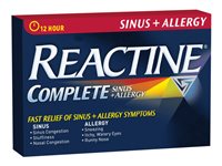 Reactine Complete Sinus + Allergy Tablets - 30s