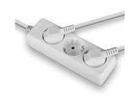 Multiprise 3 prises Schuko, blanc