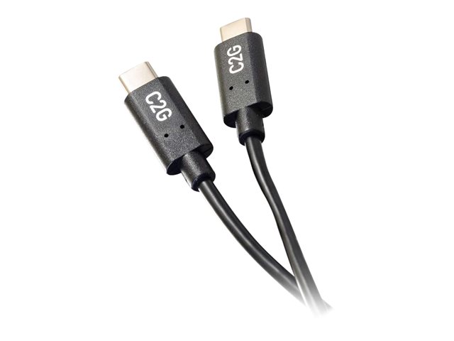 C2G 1.8m (6ft) USB C Cable - USB 2.0 (3A) - M/M USB Type C Cable - Black - USB kabel typ C - USB-C do USB-C - 1.8 m – foto 3