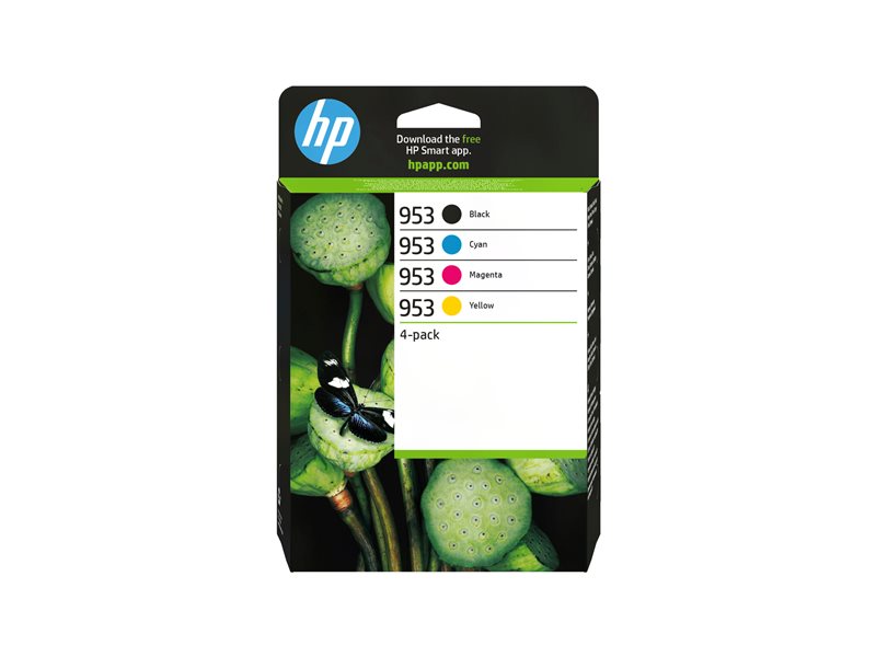 HP 953 - pack de 4 - noir, jaune, cyan, magenta - original - cartouche d\'encre
