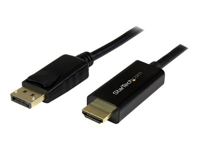 StarTech.com 10ft (3m) DisplayPort to HDMI Cable - 4K 30Hz Video -  DisplayPort to HDMI Adapter Cable - DP to HDMI Monitor Cable Converter -  Latching DP Connector - Passive DP to
