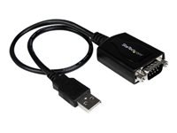 StarTech.com Câble adaptateur de 30 cm USB vers série DB9 RS232 - Mémorisation de port COM - 1x DB-9 mâle - 1x USB A mâle