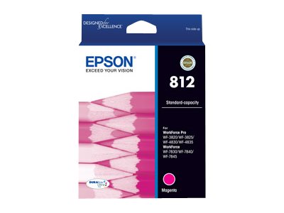 Epson 812 magenta original ink Package view Front 80400