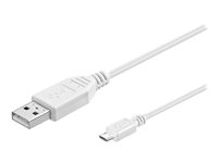 goobay USB 2.0 USB-kabel 1m Hvid
