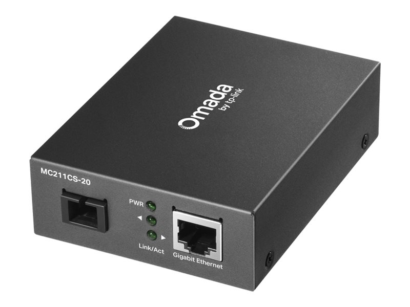TP-Link Omada MC212CS-20 V3, fibre media converter, 10Mb LAN, 100Mb LAN, 1GbE