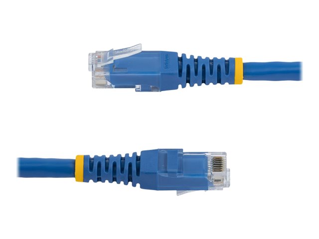 StarTech.com 50ft CAT6 Ethernet Cable, 10 Gigabit Molded RJ45 650MHz 100W PoE Patch Cord, CAT 6 10GbE UTP Network Cable with Strain Relief, Blue, Fluke Tested/Wiring is UL Certified/TIA - Category 6 - 24AWG (C6PATCH50BL)