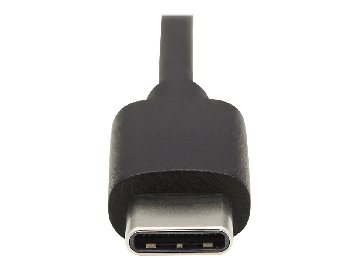 Tripp Lite USB Car Charger Dual Port 30W USB-A & USB C w Coiled