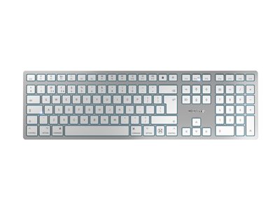 KW 9100 SLIM - keyboard - QWERTY - UK - white, sil